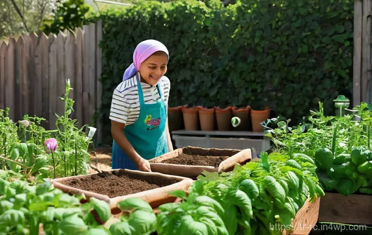 지역 생태계 보호를 위한 시민 주도의 프로젝트 - **Prompt:** A vibrant, sun-drenched community garden nestled within a bustling Turkish neighborhood....