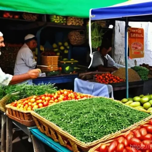 Home 26 지역 생태계에 대한 이해를 높이는 방법 - **Prompt 1: A Vibrant Turkish Local Market**
"A bustling, sun-drenched local 'pazar' in a coasta...